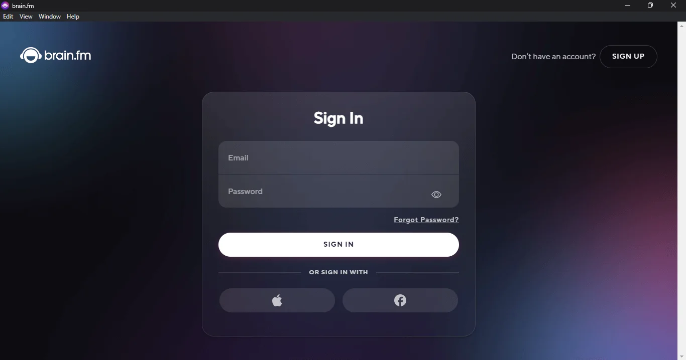 Brain.fm Desktop App